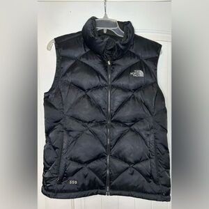 The North Face 550 Puffer Vest Goose Down Full Zip Womens Large Black